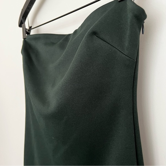 ZARA Green Black Sculpting Structured Strapless Dress - Picture 9 of 12